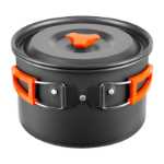 아웃도어 냄비 및 프라이팬캠핑 조리기구주전자프라이팬휴대용 필드 스토브캠핑 커트러리냄비 및 프라이팬 세트용품 세트의 그림