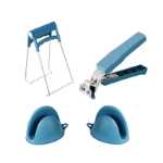 그릇 클립 가정용 주방 공예품 스테인레스 스틸 미끄럼 방지 클립 그릇 장갑 클립 플레이트 클립 찜기 그릇 리프터를 가져가는 안티 스케일 클립의 그림