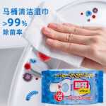 화장실 청소 물티슈의 그림