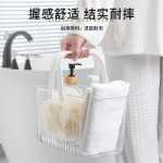 투명 휴대용 목욕 바구니의 그림