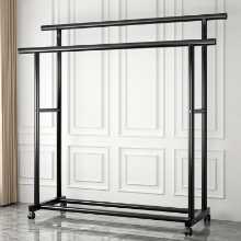 건조대 바닥 집 침실 옷 걸이 실내 기숙사 모바일 접이식 단극 간단한 태양 시원한 코트 모자 랙 서브의 그림