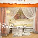 학생 기숙사 더블 슬라이드 레일 타입 이층 특수 침대 커튼 암막 기숙사 모기장 올인원 커튼 침대 커튼 차단 커튼의 그림