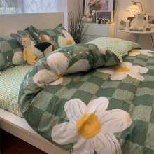 고급  꽃 홈 침구 세트의 그림