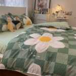 고급  꽃 홈 침구 세트의 그림