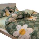 고급  꽃 홈 침구 세트의 그림