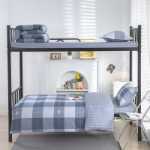 대학 기숙사 침대 3 피스 세트 코튼의 그림