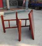 농촌 여덟 불멸의 테이블 중국 단단한 나무 사각형 철 빨간색 접이식 식탁 연회 예배 의식을 설정하기 위해 가정용 테이블을 제공하는 테이블의 그림