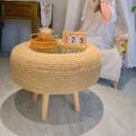 타이어 커피 테이블 오래된 타이어 창의적인 화장 테이블 재료 키트 흰색 꼬기 수제 DIY 커피 테이블 수제 반제품의 그림