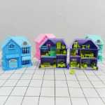 나무 지혜 애니메이션 꿈의 별장 미니 가구 어린이 DIY 레이아웃 창조적 인 가정 장난감 어린이 선물의 그림