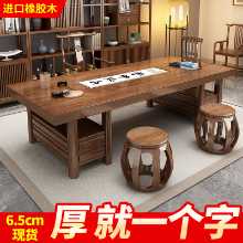 홈 오피스 쓰기 책상 페인팅 케이스 서예 페인팅 중국어 서예 테이블 로그를위한 새로운 중국식 원목 책상 및 의자 조합의 그림