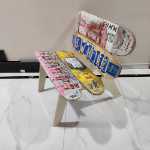 크리에이티브 스케이트 보드 가구 트렌디 한 장식 의자 단단한 나무 스케이트 보드 브래킷 액세서리 스크랩 스케이트 보드 DIY 스케이트 보드 의자의 그림