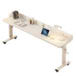 가정용 책상 단단한 나무 리프트 컴퓨터 책상 발코니 침대 건너편 침대 옆 좁은 테이블 학생 간단한 벽 긴 테이블의 그림