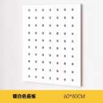 작은 구멍 보드 벽 선반 단단한 나무 보드 DIY 벽 디스플레이 선반 나무 칸막이 보관 벽 책장의 그림