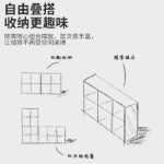 캐비닛 보관 캐비닛 책장 선반 선반 바닥 책장 홈 스토리지 캐비닛 계층 형 선반 8 개의 캐비닛 짧은 캐비닛 격자 캐비닛의 그림