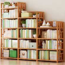 책장 바닥 선반 어린이 책장 홈 데스크탑 간단한 침실 거실 다층 책 수납장의 그림