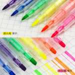 학생용 형광 마커 펜 꽃 윤곽선 펜 곡선 펜 핸드북 펜 타입 도트 도트 접착제 펜 나이프 3D 입체 젤리 펜 핸드북 특수 푸시 액션 모델 컬러 액체 볼펜 속건성 유니섹스 펜의 그림