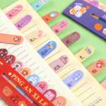 크리에이티브 스티커 메모 영감 텍스트 행 및 행 색인 스티커는 고품질의 귀여운 메모장으로 초등학생을위한 루스 리프 분류 라벨 스티커를 쓸 수 있습니다. 스티커 메모 보상 문구 작은 선물 작은 스트립의 그림