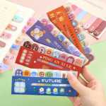 크리에이티브 스티커 메모 영감 텍스트 행 및 행 색인 스티커는 고품질의 귀여운 메모장으로 초등학생을위한 루스 리프 분류 라벨 스티커를 쓸 수 있습니다. 스티커 메모 보상 문구 작은 선물 작은 스트립의 그림