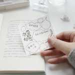 이상한 잉크 영감 컬렉션 미니멀리스트 스타일 스티커 메모장 대화 ins 텍스트 시리즈 학생 문구 찢을 수있는 비 점착성 색인 스티커 사무실 계획 스티커 특수 스티커 메모 작은 책 N 스티커 편의 스티커의 그림