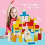 나무 블록 큰 입자의 나무 교구 유아기 생일 선물 아기 장난감 소년 소녀 가제트의 그림