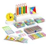 1학년 수학 교구 초등 2 탱그램 학습 용품 필수 카운터 스쿨 박스 세트의 그림