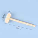 단단한 나무 노크 작은 나무 망치 범용 도구 조립 블록 문자열 미니어처 작은 입자 교육 장난감의 그림