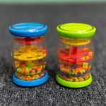 오르프 악기 빗소리 실린더 빗소리 유아 악기 장난감 유치원 음악 수업 딸랑이 교구의 그림