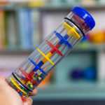 오르프 악기 빗소리 실린더 빗소리 유아 악기 장난감 유치원 음악 수업 딸랑이 교구의 그림