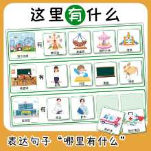 현장 장소여기 있는 것유치원언어 교구카드영역 자료수제 교구발달 지연의 그림