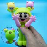 얼굴 바꾸기 인형 불안한 목소리 같은 만화 창작 장난감 가위바위보 결투 기계 부모와 자녀 상호 작용 추측의 그림