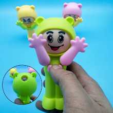 얼굴 바꾸기 인형 불안한 목소리 같은 만화 창작 장난감 가위바위보 결투 기계 부모와 자녀 상호 작용 추측의 그림