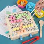 어린이 조기 교육 교육 장난감 클립 구슬 손 미세 운동 훈련 운동 아기 손가락 유연한 3-6 세의 그림