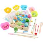 어린이 조기 교육 교육 장난감 클립 구슬 손 미세 운동 훈련 운동 아기 손가락 유연한 3-6 세의 그림