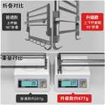 건메탈 그레이 수건 걸이 공간 알루미늄 욕실 욕실 선반 화장실 수건 걸이 벽걸이 형의 그림
