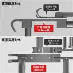 건메탈 그레이 수건 걸이 공간 알루미늄 욕실 욕실 선반 화장실 수건 걸이 벽걸이 형의 그림