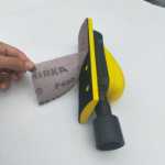 자동차 퍼티 샌딩 플레이트 직사각형 곡면 연삭 회색 플레이트 핸드 플레너 핸드 푸시 플레이트의 그림