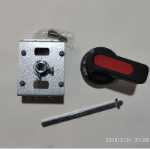 에어 스위치 회로 차단기 캐비닛 도어 외부 연결용 스윙핸들, 유형 100의 그림