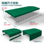 이동식 슬라이딩 캐노피 대형 야외 창고 활동 개폐식 텐트 가판대 맞춤형 주차 차양의 그림