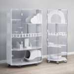 파노라마 투명 고급 고양이 빌라 비 나무 고양이 케이지 아크릴 고양이 캐비닛 비 유리 자동 쓰레기통을 넣을 수 있습니다.의 그림