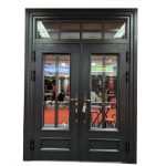 아연 합금 빌라 게이트 입구 문 농촌 자체 건축 주택 안뜰 게이트 입구 문 맞춤형 이중 문 문의 그림