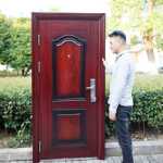 임대 실내 보안 도어 강철 가정 표준 방 침실 입구 프로젝트 차고 학교 보안 게이트의 그림