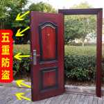 임대 실내 보안 도어 강철 가정 표준 방 침실 입구 프로젝트 차고 학교 보안 게이트의 그림