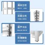 가정용 선반 선반 다층 바닥 창고 발코니 보관실 잡다한 상업용 슈퍼마켓 강철 보관 선반의 그림