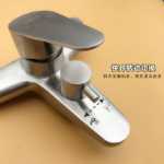 304 스테인레스 스틸 샤워 수도꼭지 온수 및 냉수 욕조 수도꼭지에 벽 욕실 트리플 수도꼭지 혼합 밸브 은폐 설치의 그림