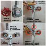 샤워봉 샤워 6 포인트 실리콘 볼록 씰 피팅 은폐 설치 온수 및 냉수 혼합 밸브 4 포인트 호스 노즐 개스킷의 그림