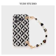 천연 진주 루 라이트 팔찌 핸드 헬드 체인 13프로 휴대폰 케이스 용의 그림