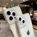 아이폰 15프로용 투명 휴대폰 케이스의 그림