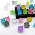 다채로운 투명 얼음 사진 소품 창  장식 액세서리의 그림