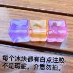 다채로운 투명 얼음 사진 소품 창  장식 액세서리의 그림