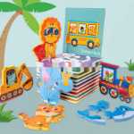 어린이 나무 3D 동물 직소 퍼즐 12 조각 】 1-3-6 세 아기 계몽 조기 교육 교구 직소 장난감 휴일 선물 선물 집중력 운동 3 조각 정장의 그림